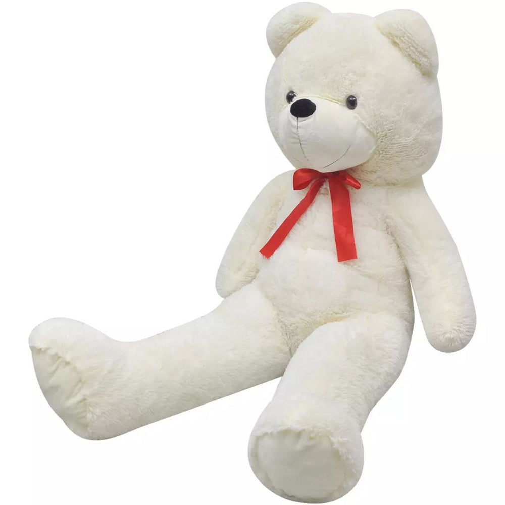 XXL Minkštas pliušinis žaislas meškiukas, baltas, 100cm