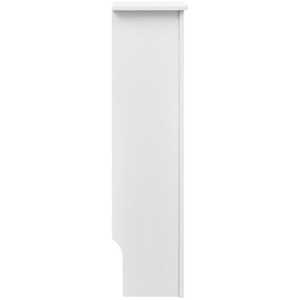 Baltos MDF Grotelės Radiatoriui Paslėpti su Lentyna, 152 cm