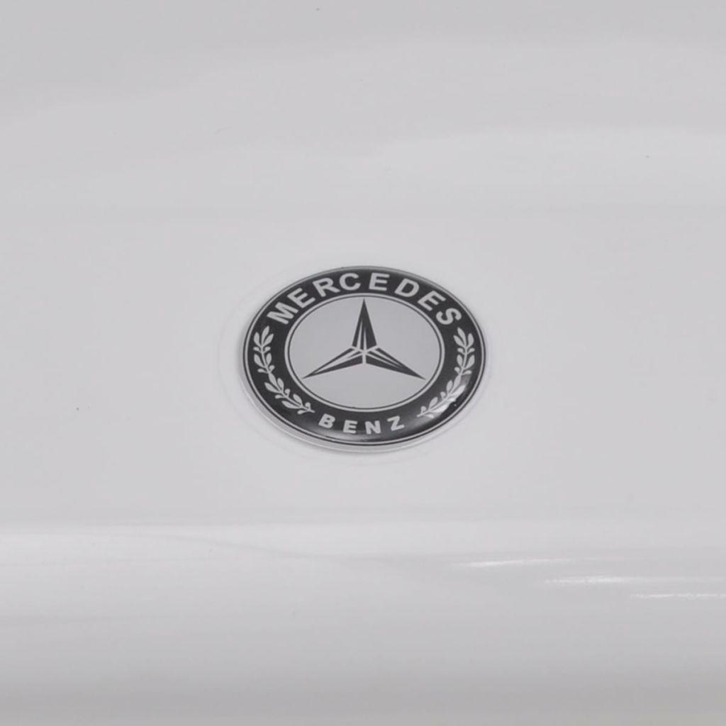 Mercedes Benz G65 elektrinė mašinėlė, 2 varikliai, balta