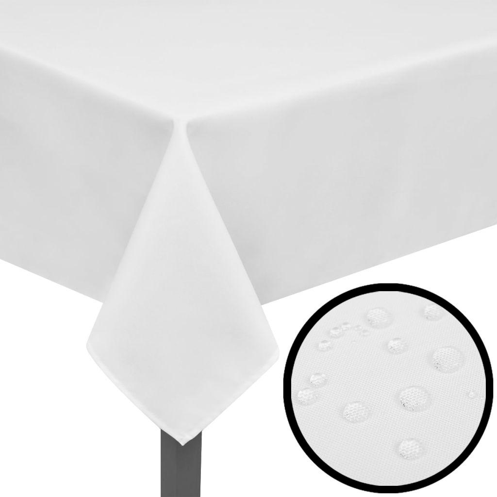 5 Staltiesės, Baltos, 130 x 130 cm