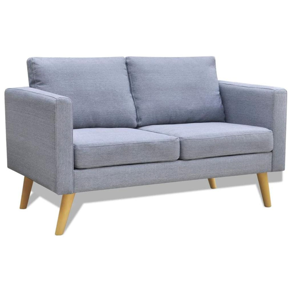 Dvivietė sofa, audinys, šviesiai pilka