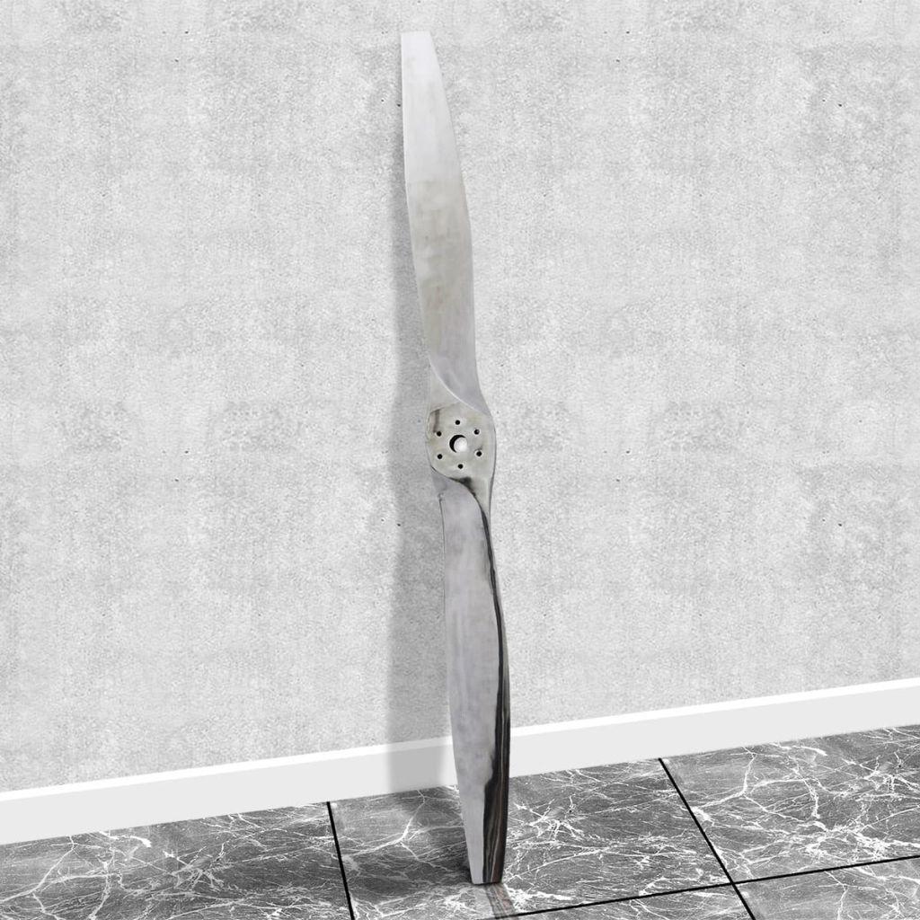 Dekoratyvinis Lėktuvo Propeleris iš Aliuminio, 182 cm, Sidabro Spalvos