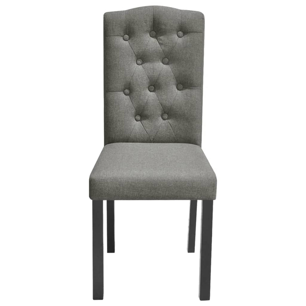 Valgomojo kėdės, 6vnt., pilkos spalvos, audinys