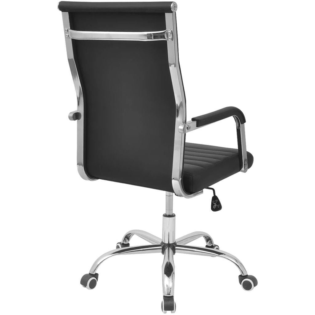 Biuro Kėdė, Dirbtinė Oda, 55 x 63 cm, Juoda