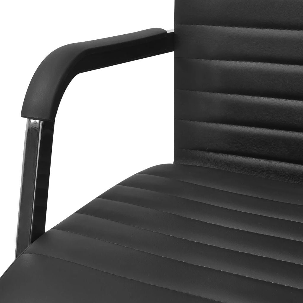 Biuro Kėdė, Dirbtinė Oda, 55 x 63 cm, Juoda