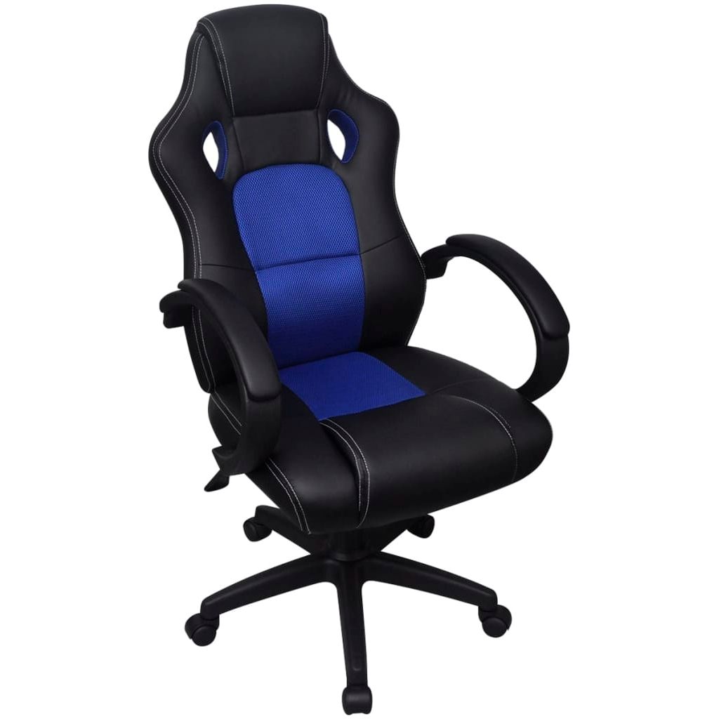 Biuro Kėdė, Sportinės Sėdynės Stiliaus, Mėlyna, Dirbtinė Oda