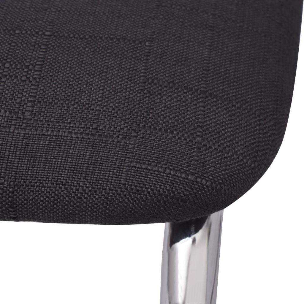 Valgomojo kėdė, juodas audinys