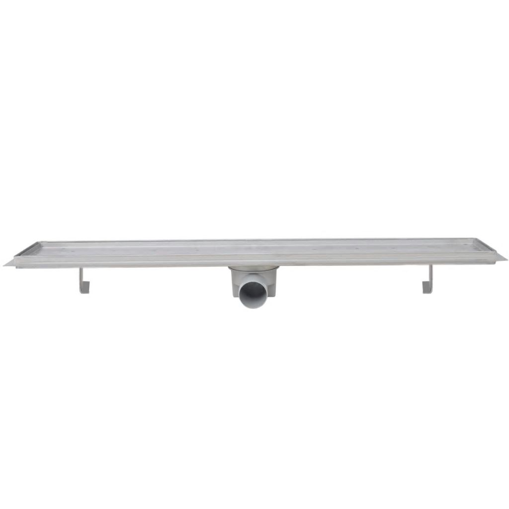 pailgas dušo latakas, 830x140 mm, nerūdijančio plieno