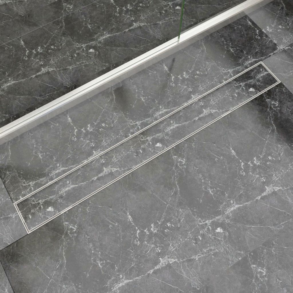 pailgas dušo latakas, 1030x140 mm, nerūdijančio plieno