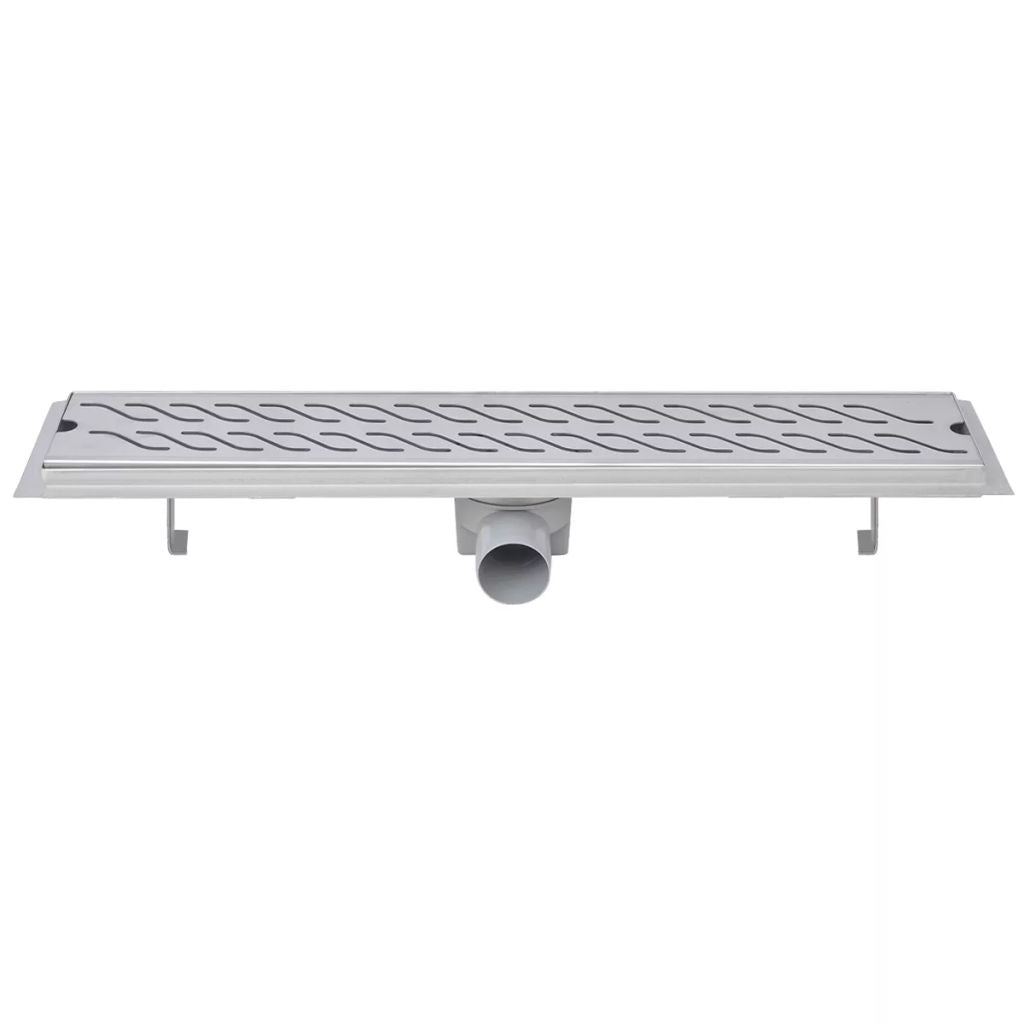 pailgas dušo latakas, nerūdijančio plieno, 630x140 mm