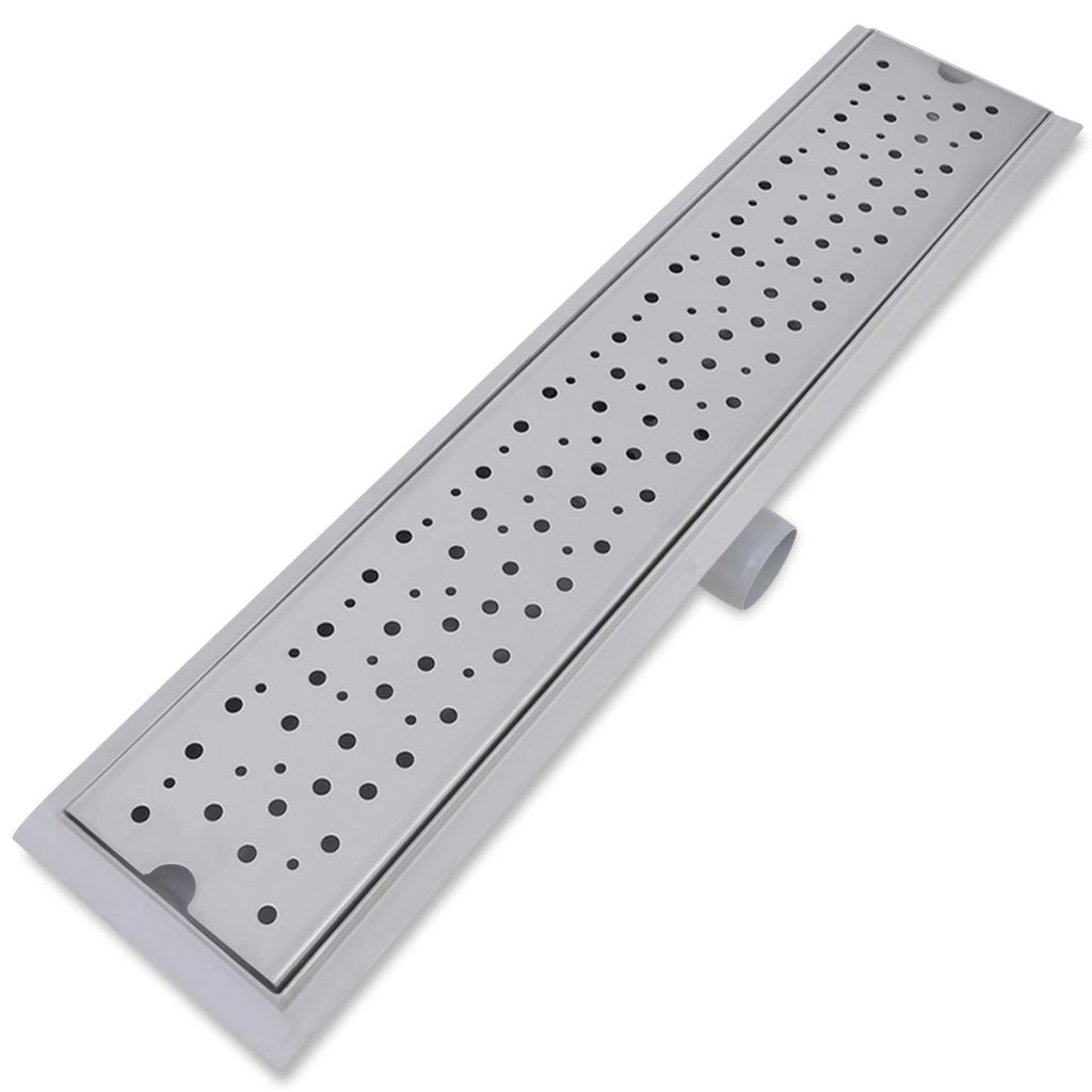 pailgas dušo latakas, nerūdijančio plieno, 630x140 mm