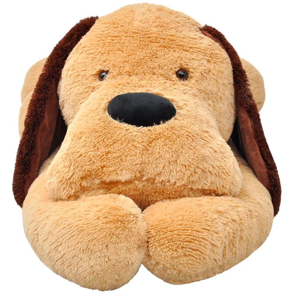 Minkštas žaislinis šuo, pliušinis, rudas, 80 cm