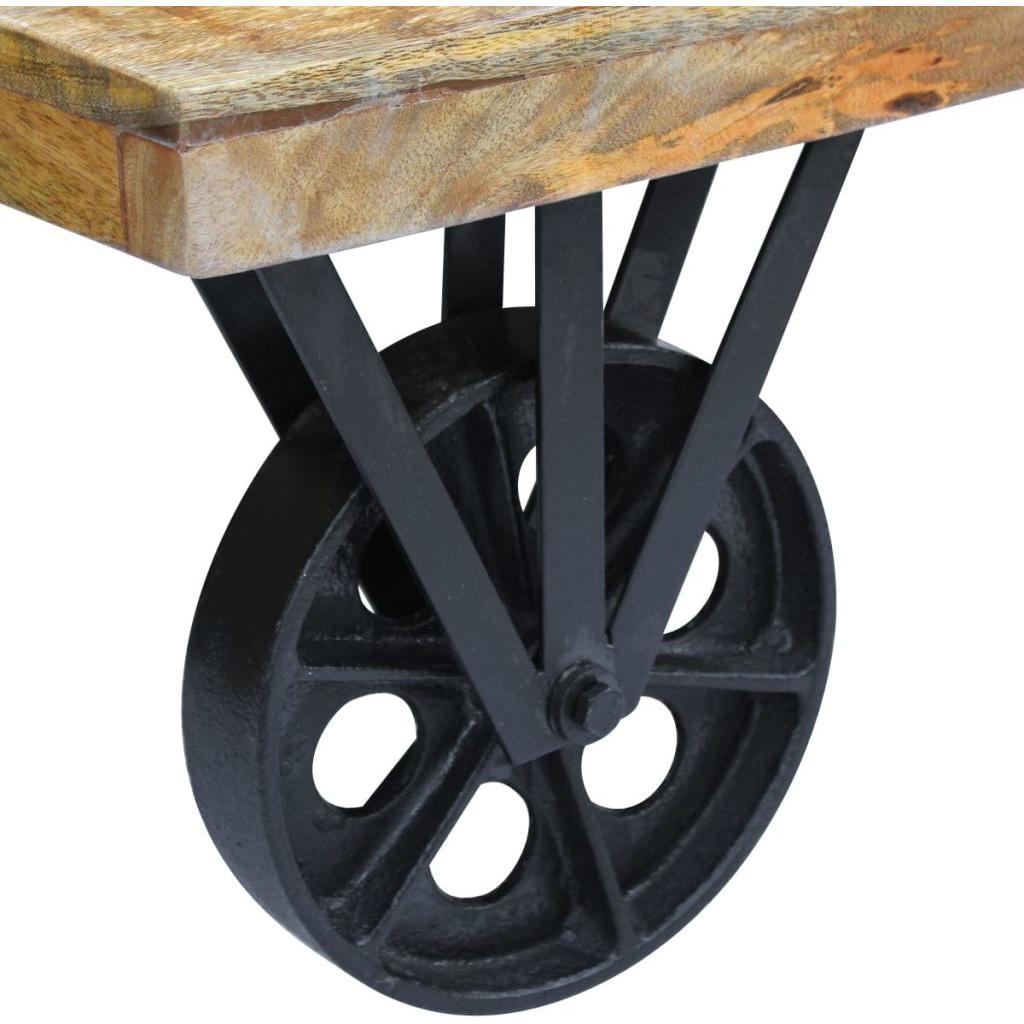 Kavos staliukas, mango mediena, 120x60x30 cm