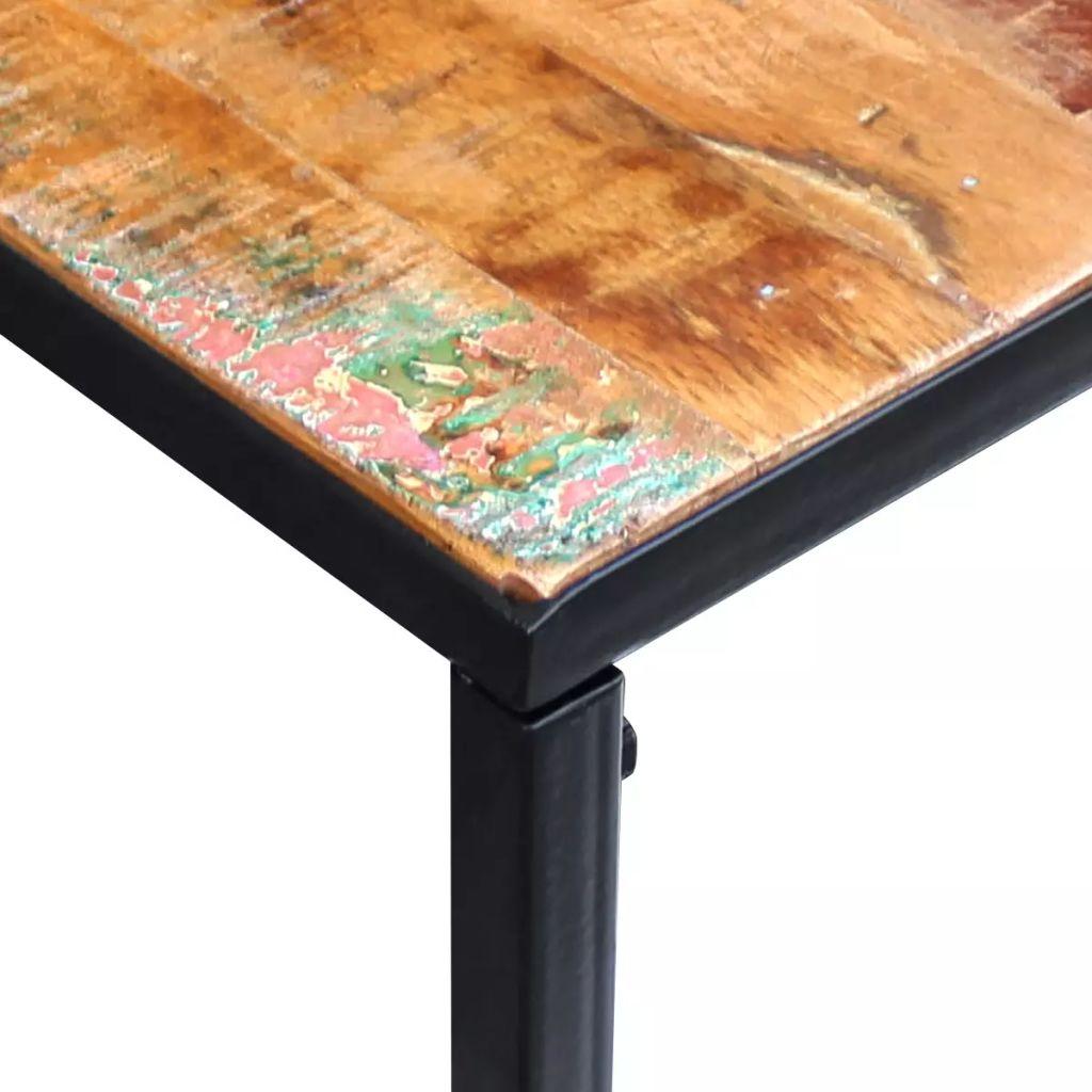 Konsolinis staliukas, masyvi perdirbta mediena, 110x35x76 cm