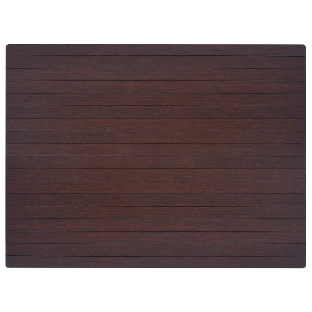 Kilimėlis kėdei/apsauga grindims, bambukas, rudas, 110x130 cm