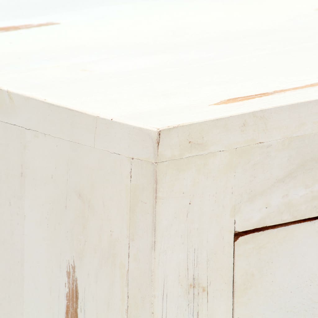 Spintelė su stalčiais, balta, 58x30x75cm, akacijos masyvas