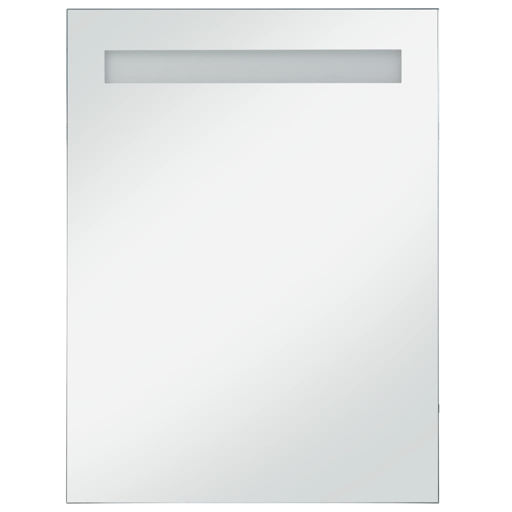 Sieninis vonios kambario veidrodis su LED, 60x80cm