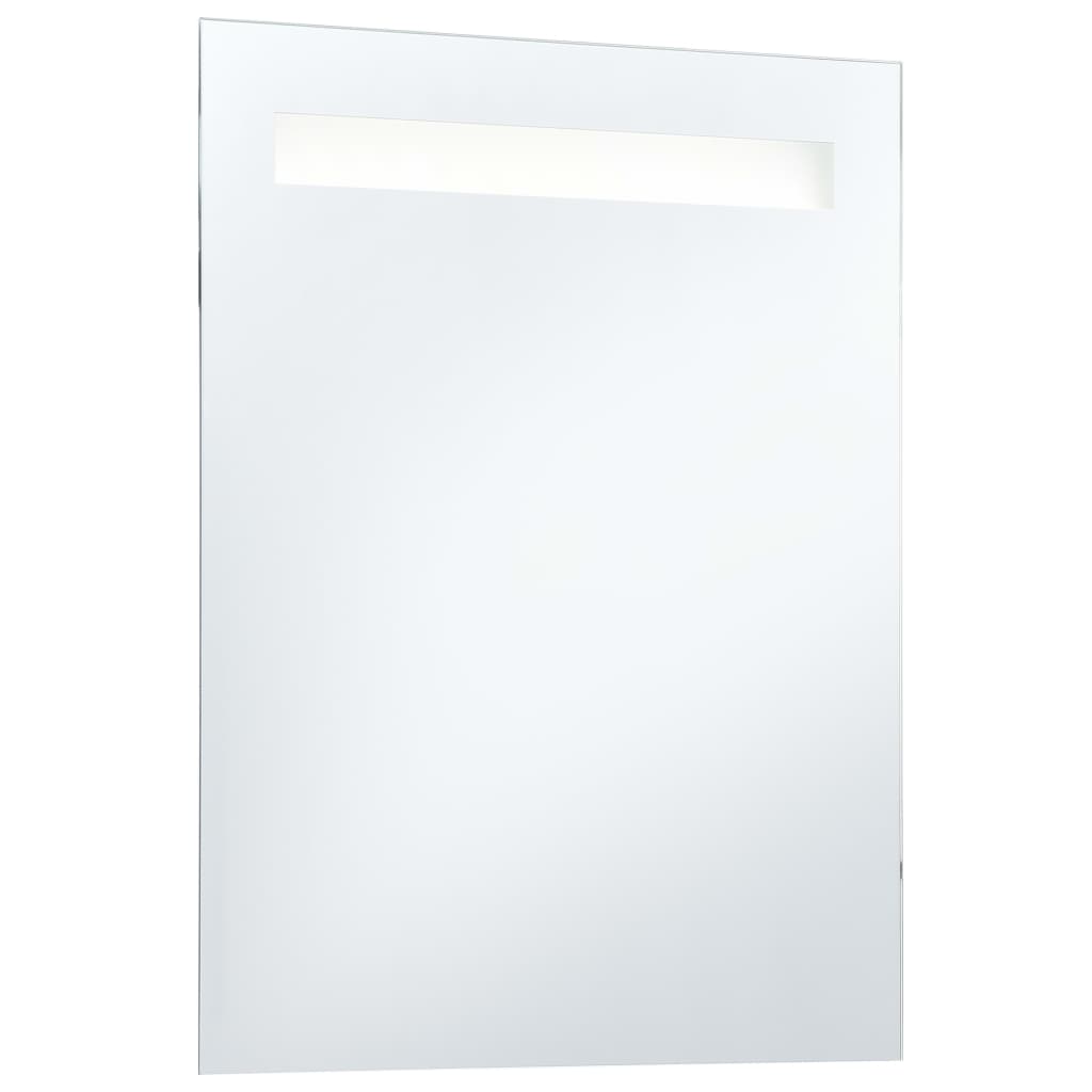 Sieninis vonios kambario veidrodis su LED, 60x80cm
