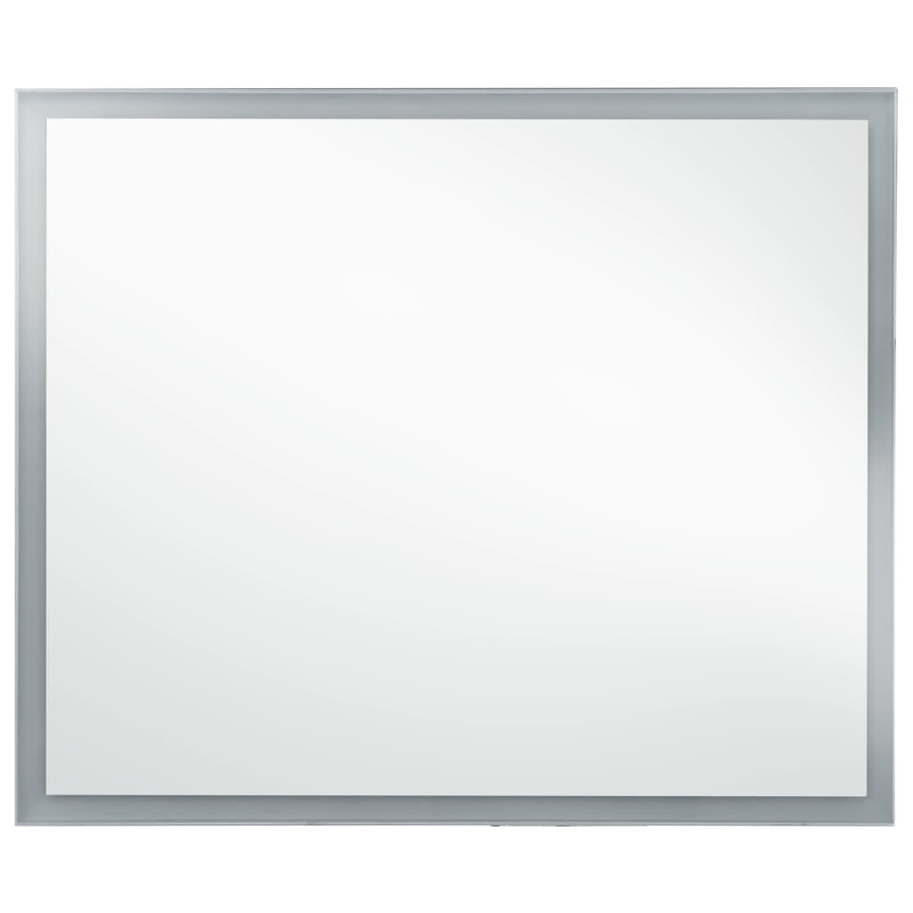 Sieninis vonios kambario veidrodis su LED, 60x50cm