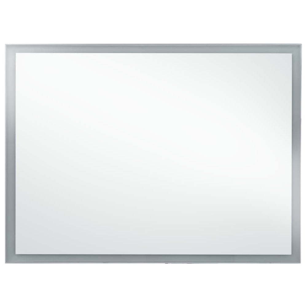 Sieninis vonios kambario veidrodis su LED, 100x60cm