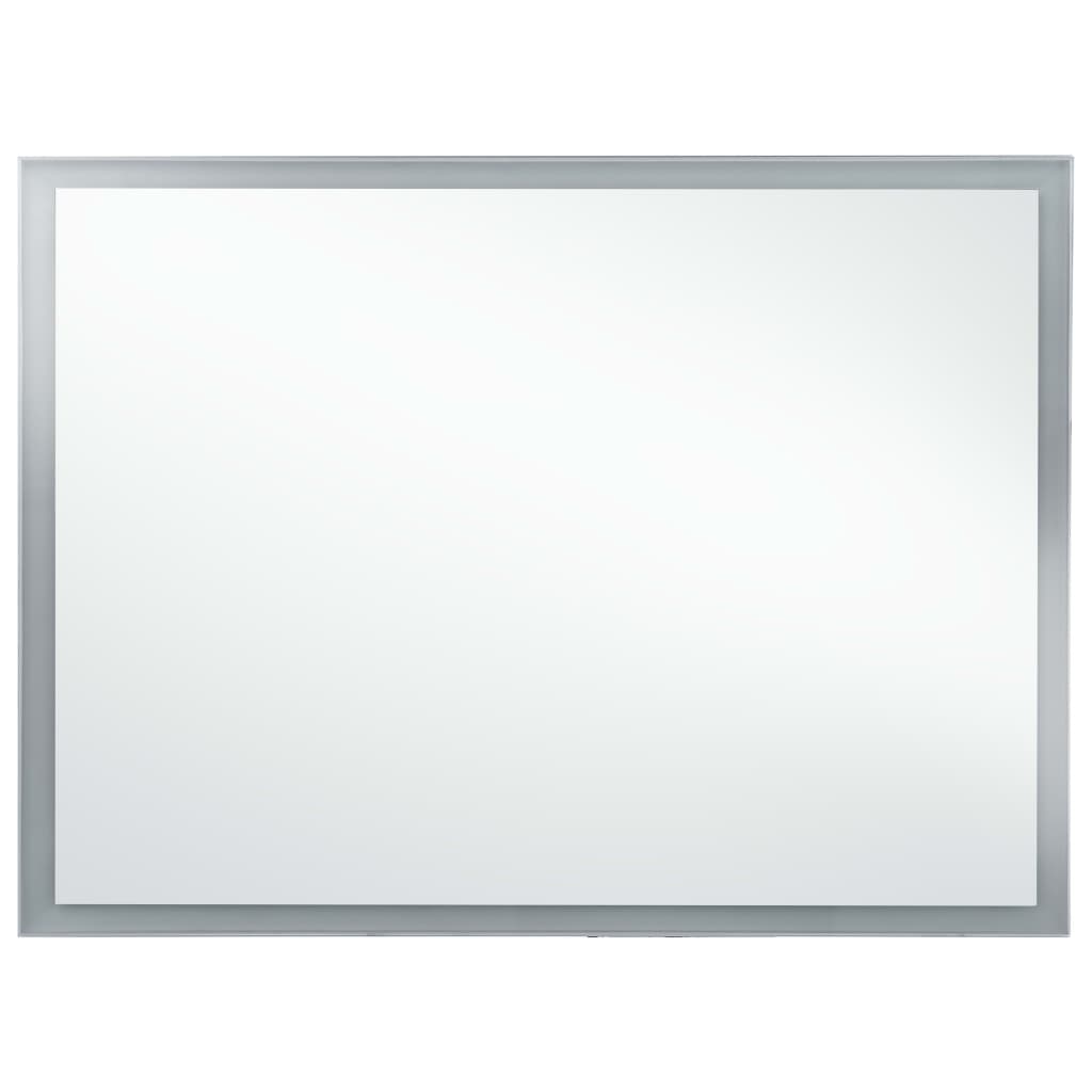 Sieninis vonios kambario veidrodis su LED, 100x60cm