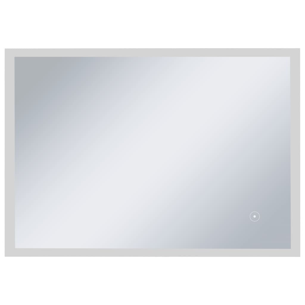 Sieninis vonios kambario veidrodis su LED ir jutikliu, 100x60cm