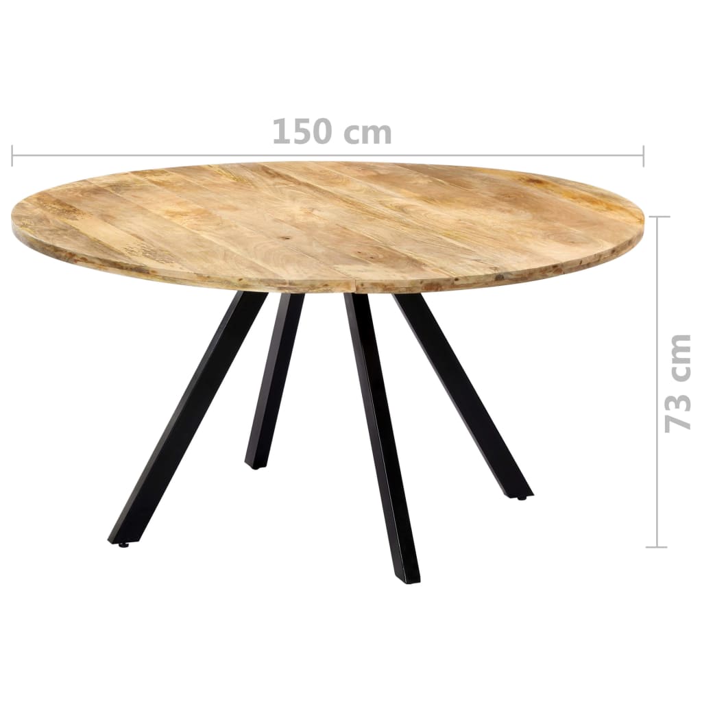 Valgomojo stalas, 150x73cm, mango medienos masyvas