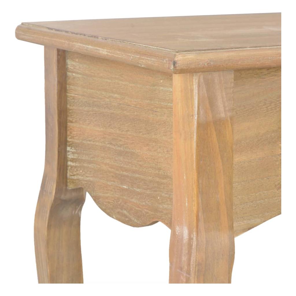 Konsol. staliukas su 2 stalčiais, 120x35x76cm, pušies med. mas.