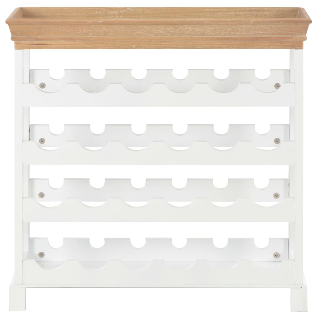 Spintelė vynui, baltos spalvos, 70x22,5x70,5cm, MDF