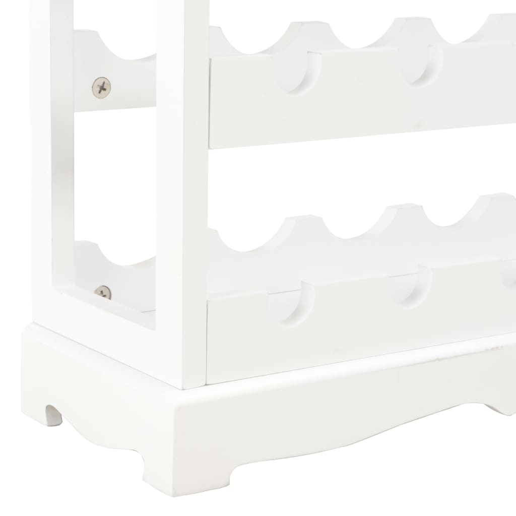 Spintelė vynui, baltos spalvos, 70x22,5x70,5cm, MDF