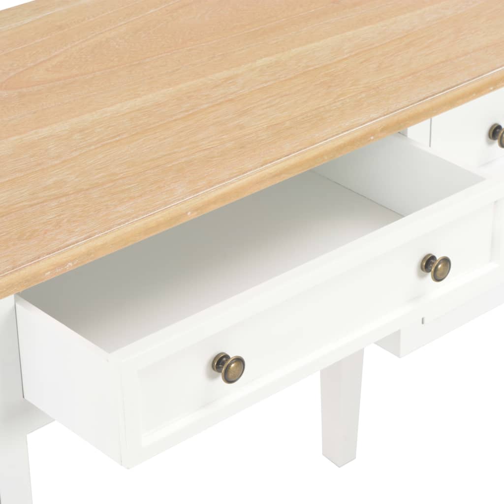 Rašomasis stalas, baltos sp., 109,5x45x77,5cm, mediena