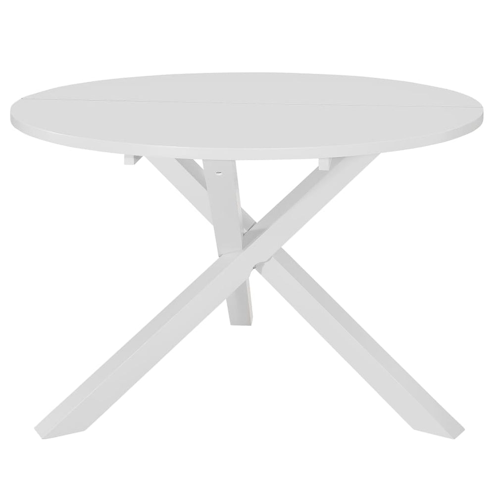 Valgomojo stalas, baltas, 120x75cm, MDF