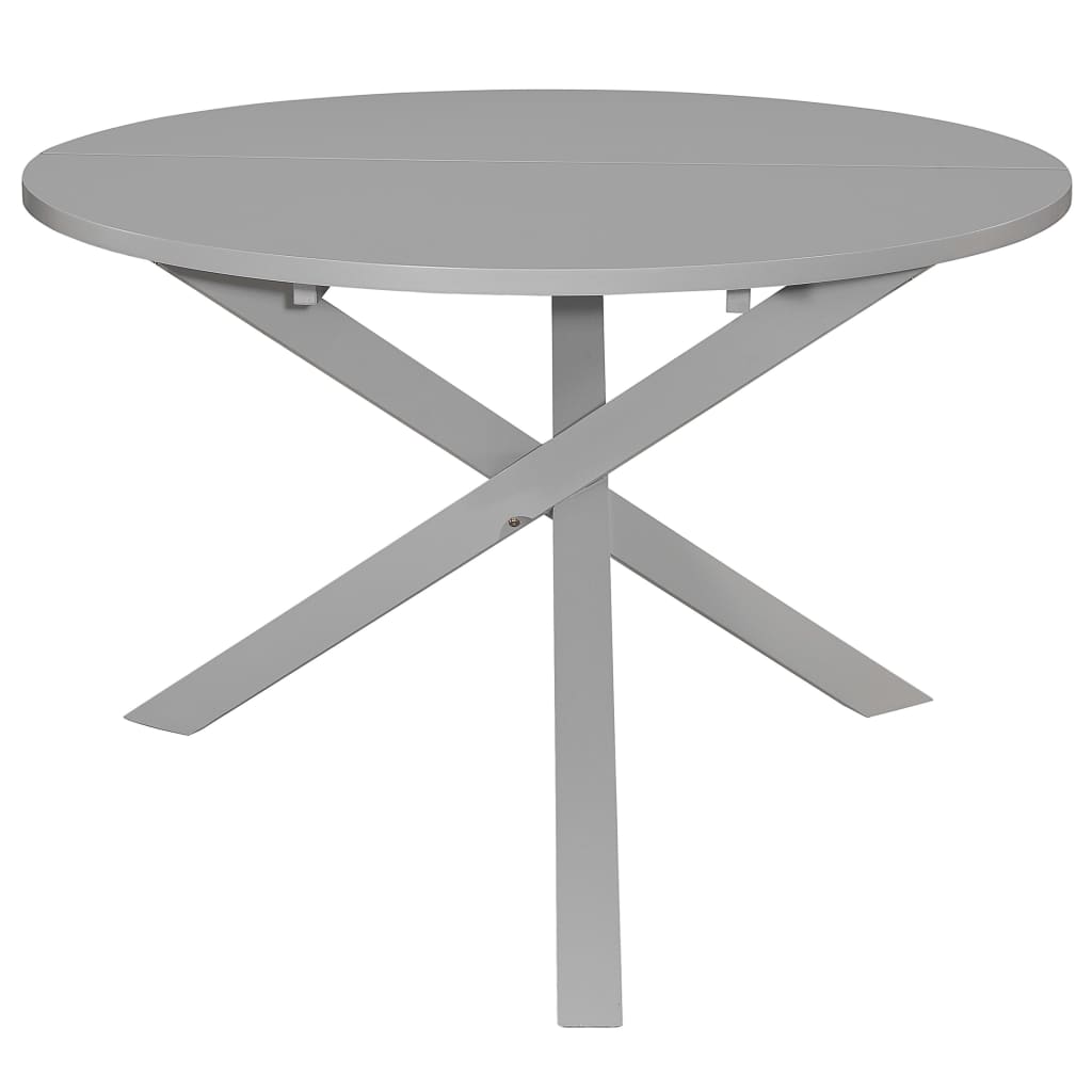 Valgomojo stalas, pilkas, 120x75cm, MDF