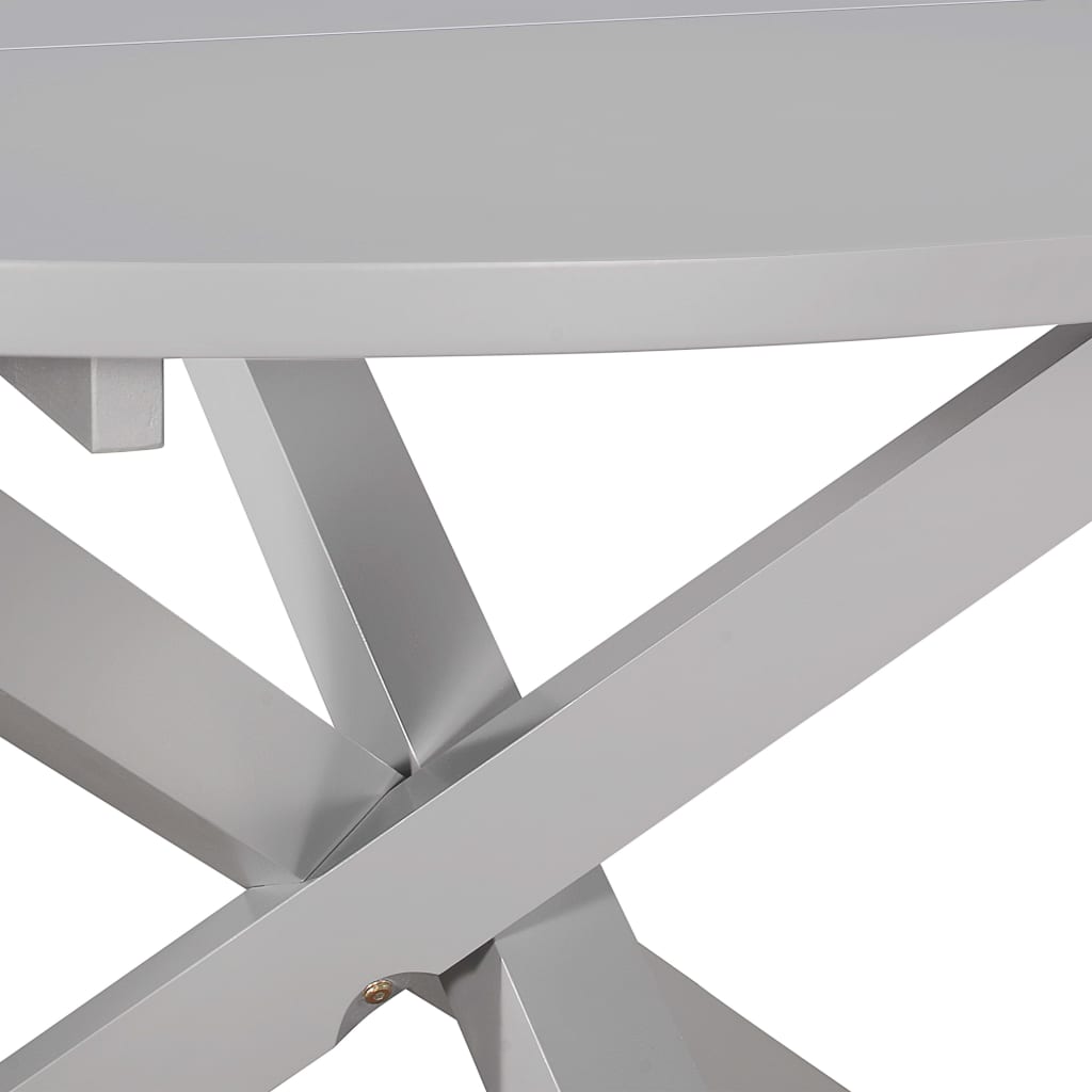 Valgomojo stalas, pilkas, 120x75cm, MDF