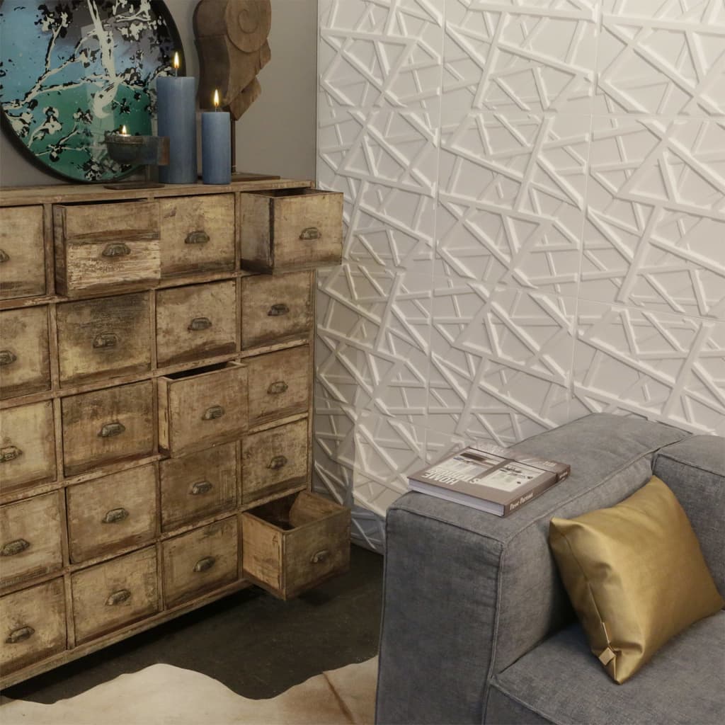 WallArt 3D Sienos plokštės GA-WA26, 24 vnt., Olivia dizainas