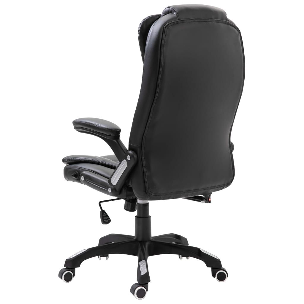 Biuro kėdė, juoda, dirbtinė oda