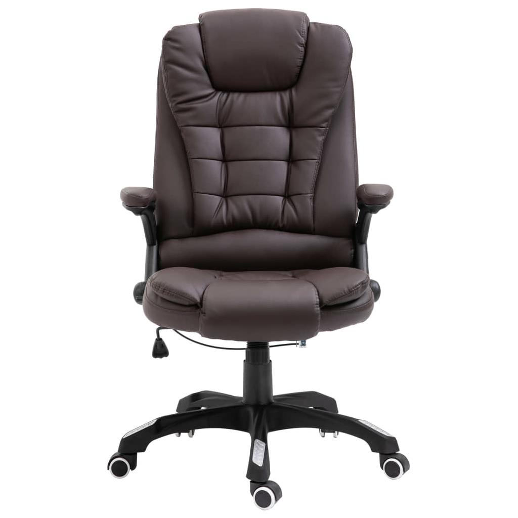 Biuro kėdė, ruda, dirbtinė oda