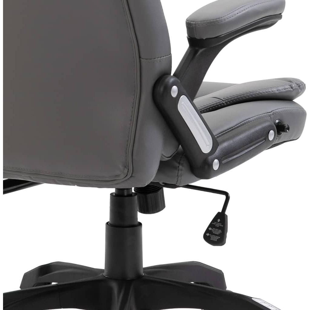 Biuro kėdė, antracito spalvos, dirbtinė oda