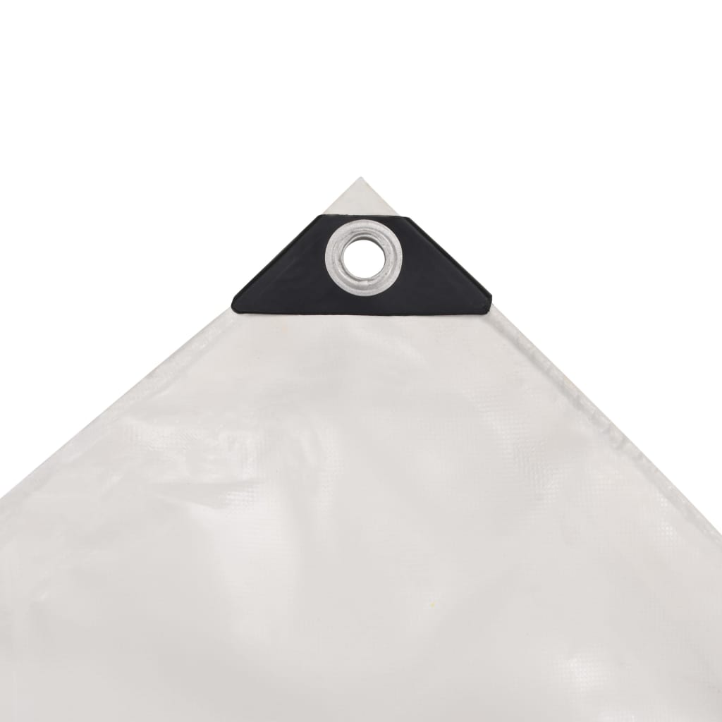 Tentas, baltas, 650 g/m², 1,5x10m