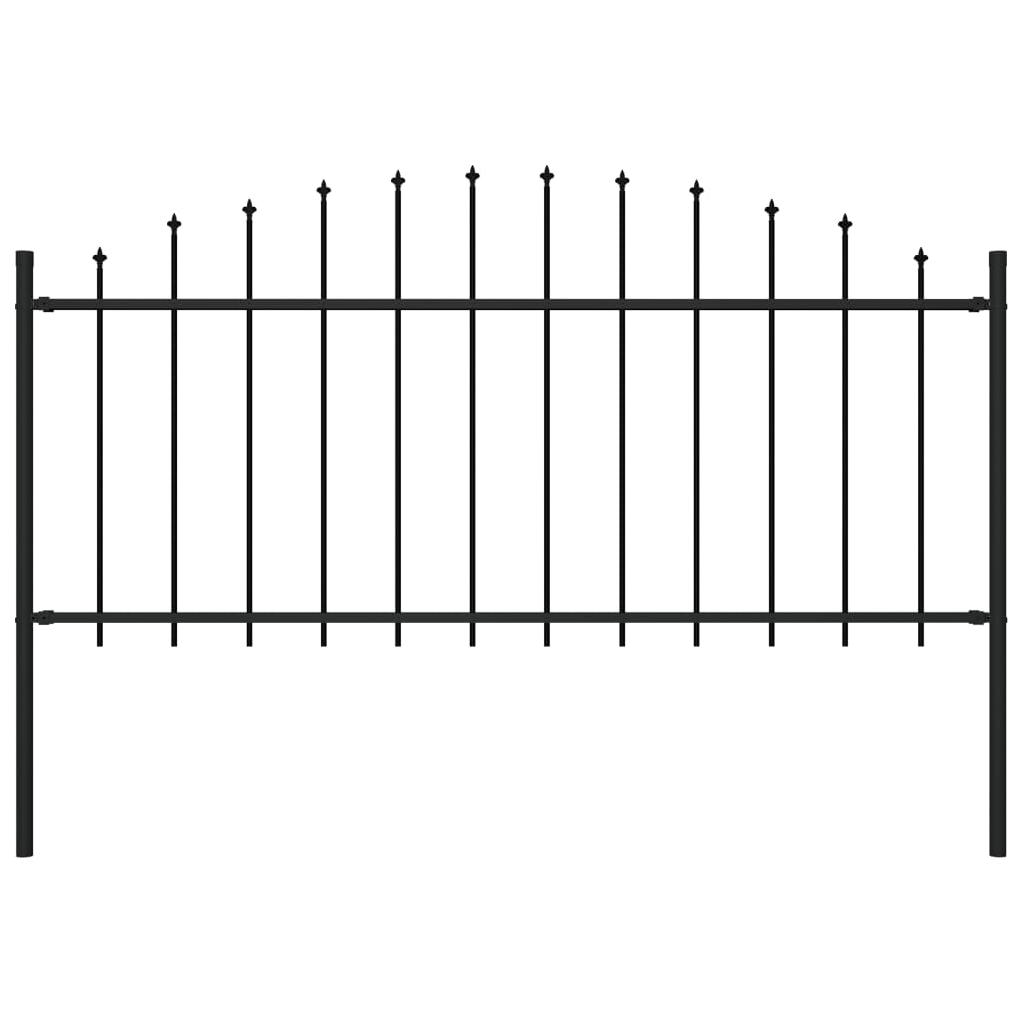 Lauko tvora su iečių viršug., juoda, (0,5-0,75)x1,7m, plienas