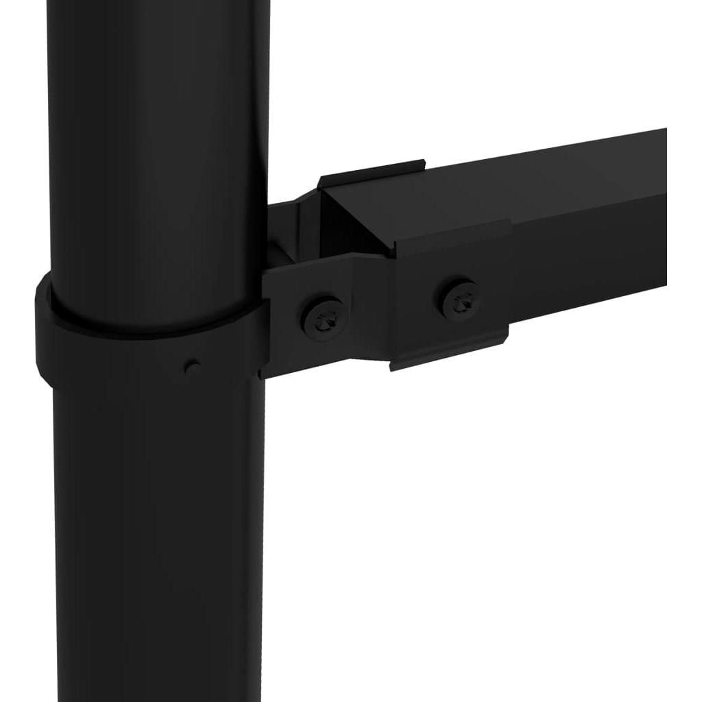 Lauko tvora su iečių viršug., juoda, (0,5-0,75)x1,7m, plienas