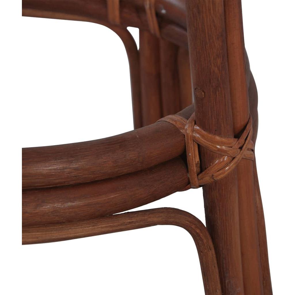 Baro kėdės, 2vnt., rudos spalvos, ratanas