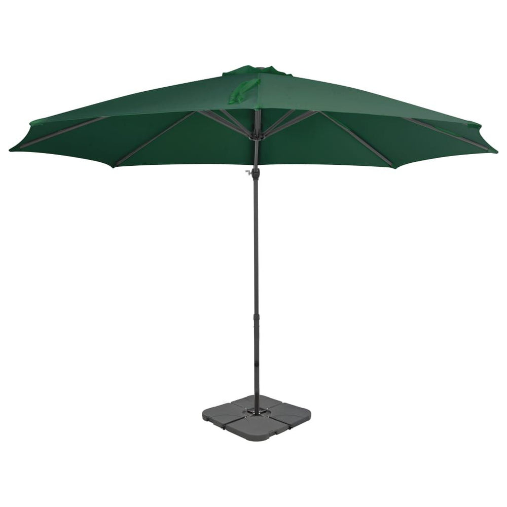 Lauko skėtis su nešiojamu pagrindu, žalios sp.