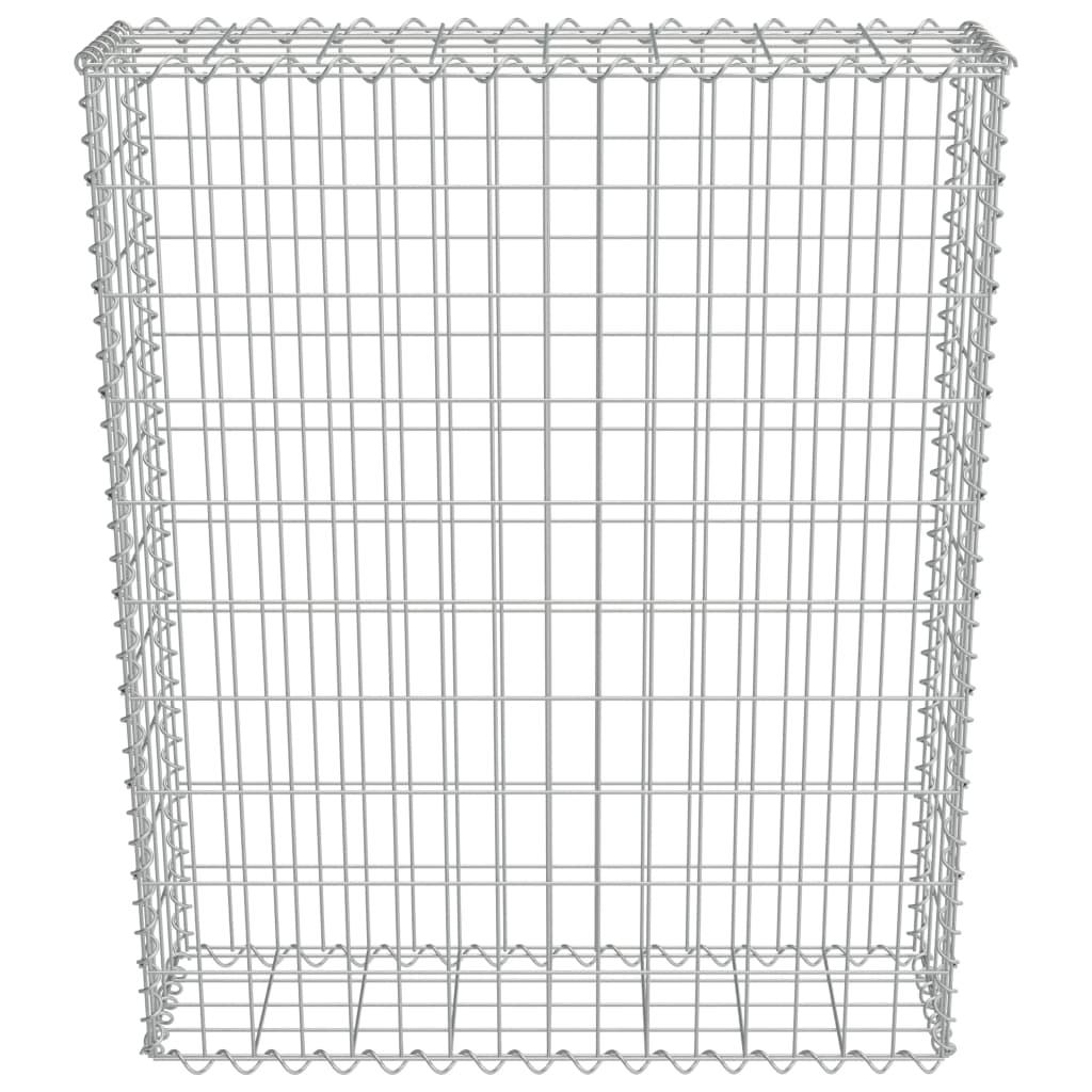Gabiono siena su dang., galvanizuotas plienas, 80x20x100cm