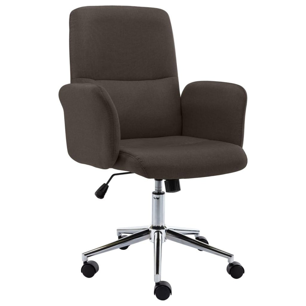 Biuro kėdė, rudos spalvos, audinys