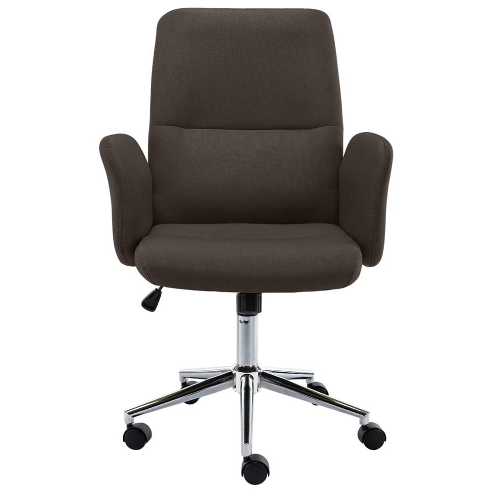 Biuro kėdė, rudos spalvos, audinys
