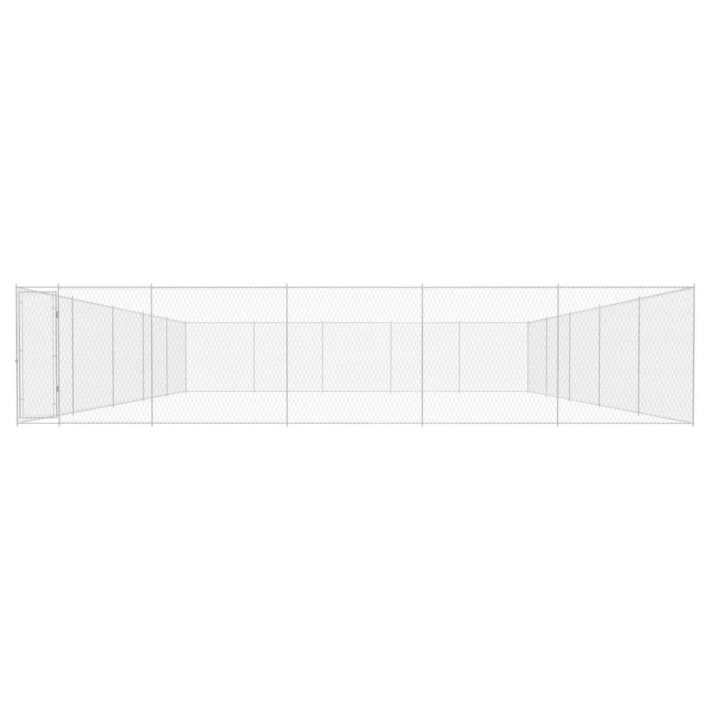 Lauko voljeras šunims, 10x10 m, galvanizuotas plienas