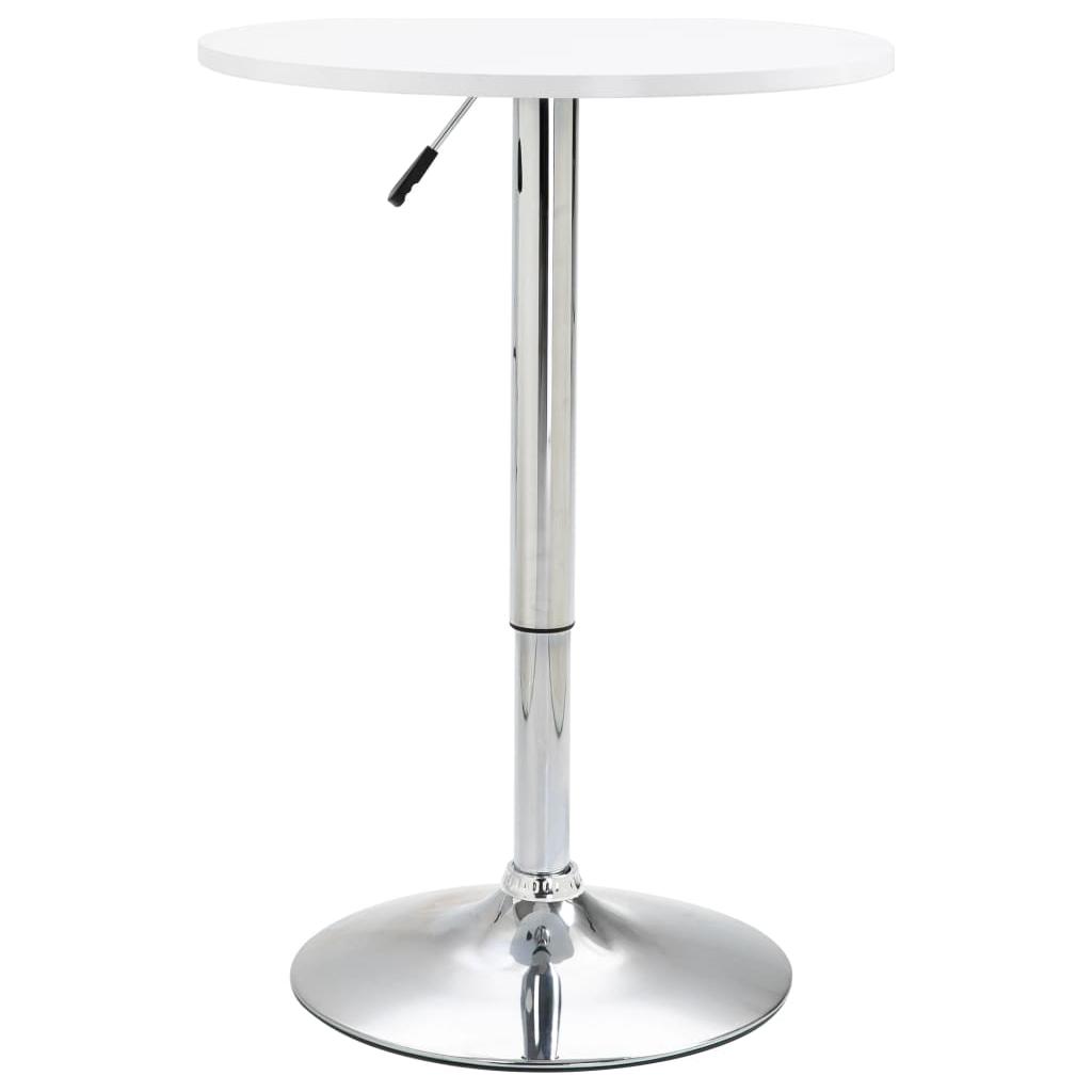 Baro stalas, baltos spalvos, MDF, 60 cm skersmens