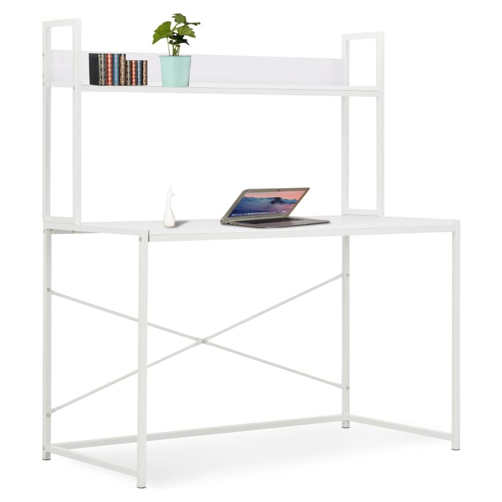 Kompiuterio stalas, baltas, 120x60x138cm