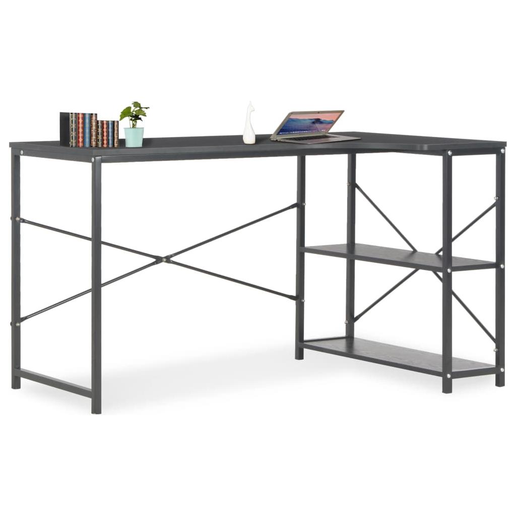 Kompiuterio stalas, juodas, 120x72x70cm